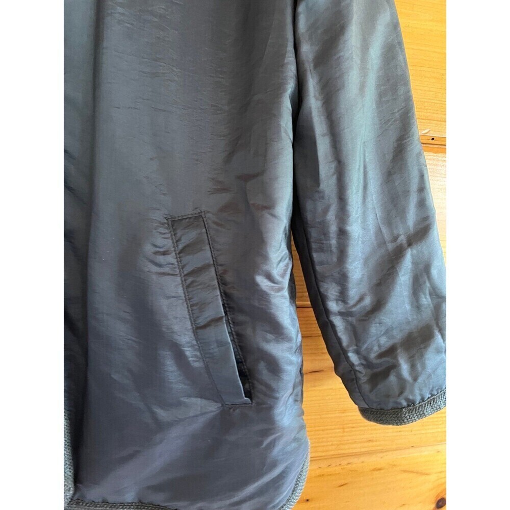 Braetan Reversible COOL Front Button Nylon Gray or Fleece Coat Size Small - Picture 8 of 10